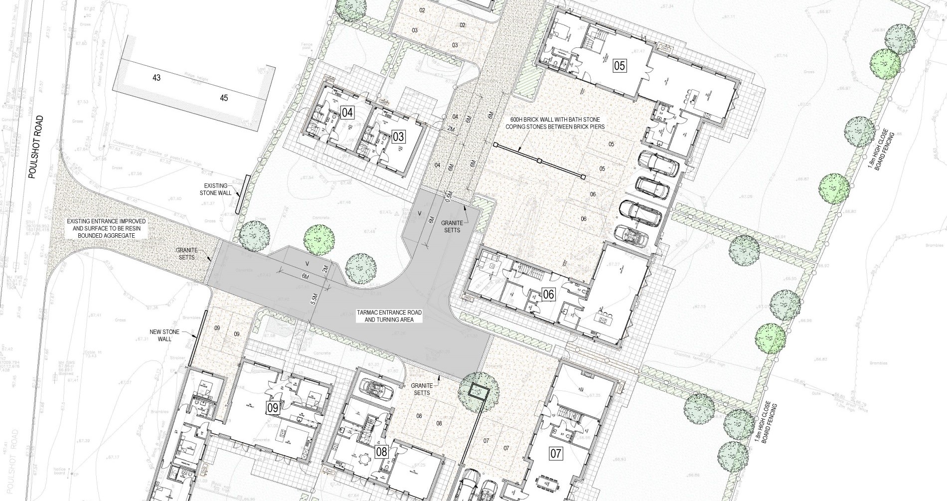 Land acquired with full planning permission for nine new homes in